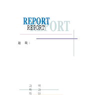 레포트표지(교차직선) 레포트표지(교차직선)